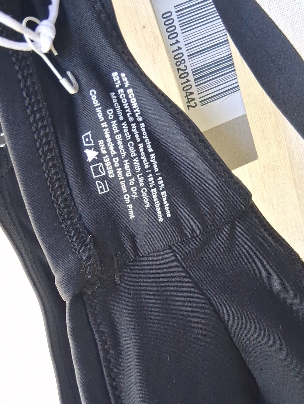 Everlane Renew Black Bikini Top S - Picture 8 of 9